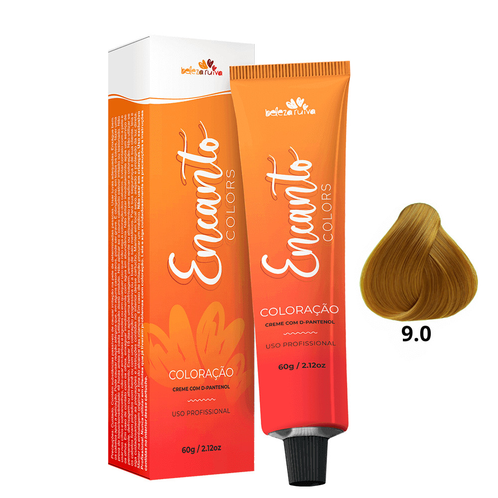 Beleza Ruiva Coloração Encanto Colors 9.0 Louro Muito Claro - 60g