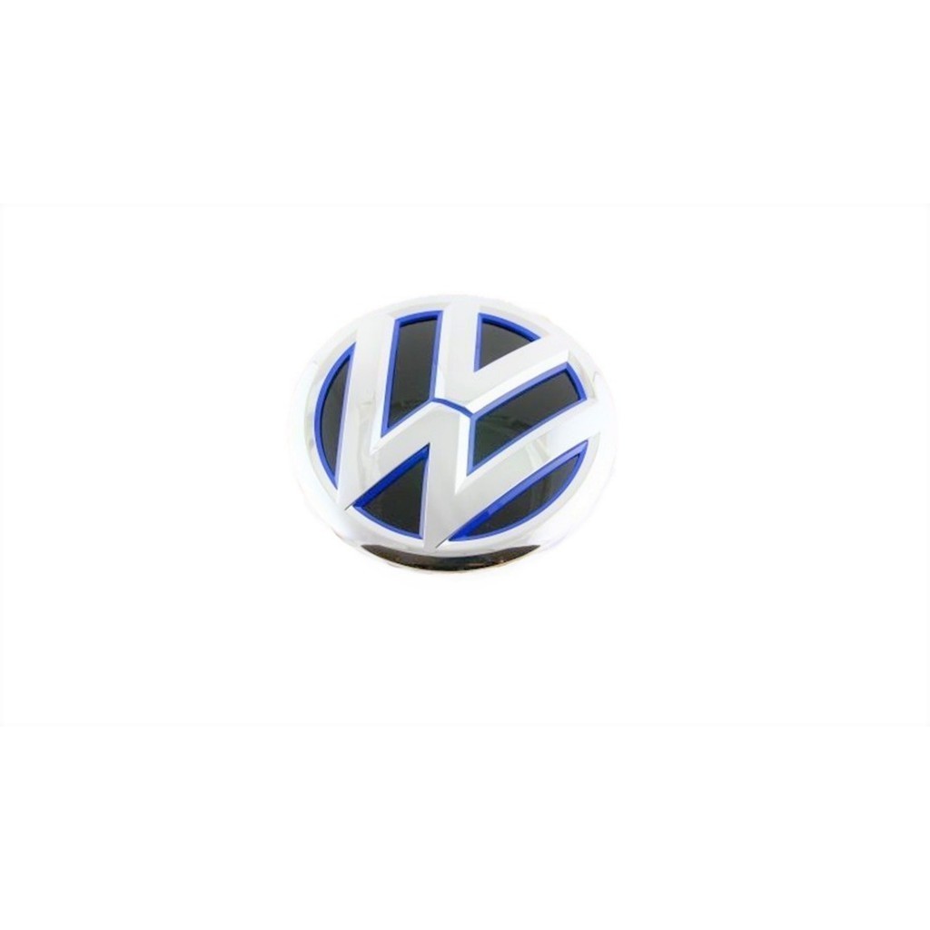 Emblema Logo Da Grade Dianteira Jetta 15/18 Azul Original Vw