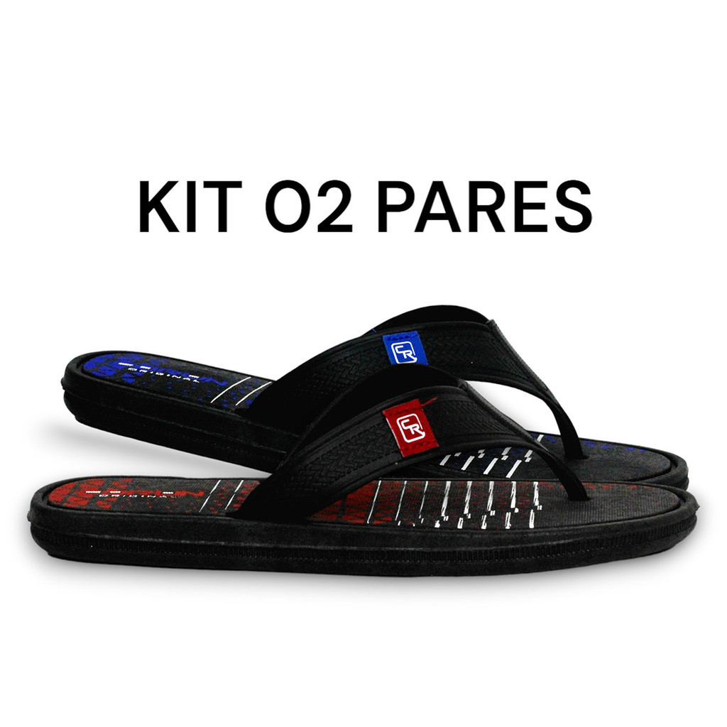 Kit 02 Pares Chinelos Infantil Para Meninos Cores Vivas Estiloso Confortável Oferta