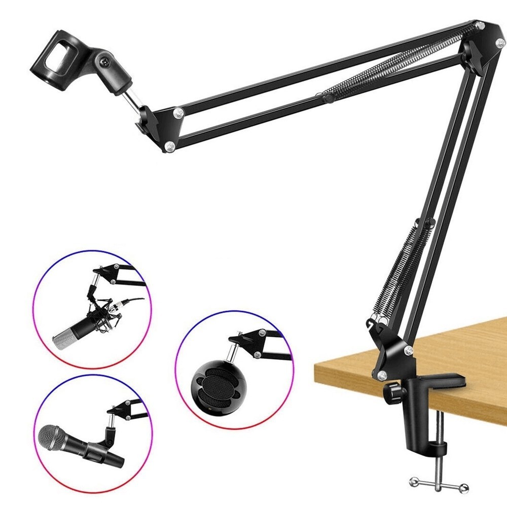 Suporte Articulado Podcast AK-35 Braço de Mesa Ajustável para Microfones (70cm)