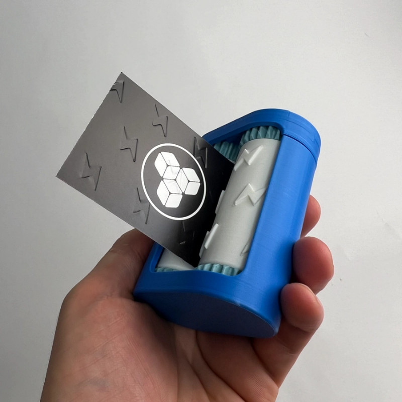 Rolo de gravação de cartão de visita Portátil RAIO Expositor Porta Cartão cartão panfleto Livreto Escritorio Sala