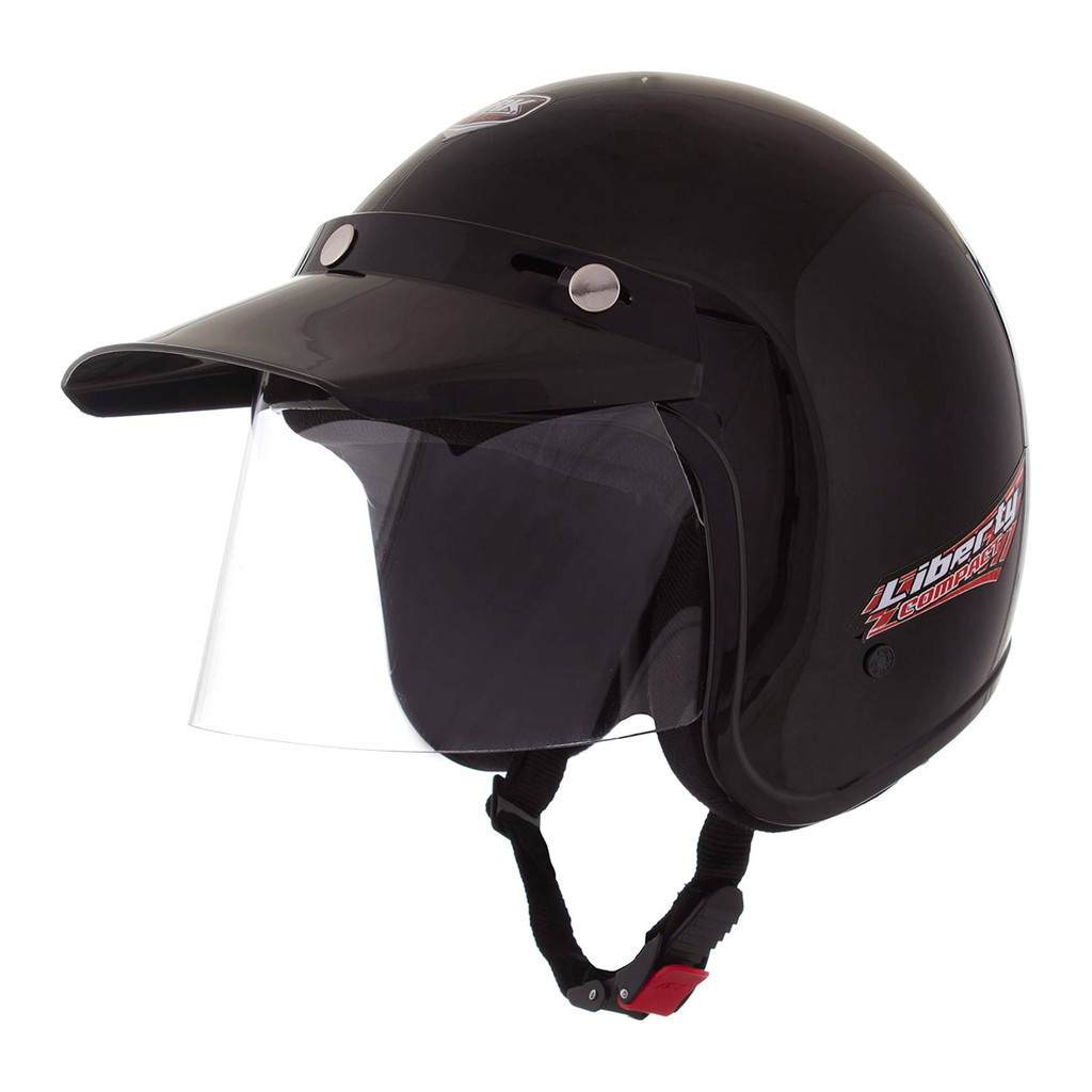 Capacete Moto Aberto Liberty Compact Preto Viseira Cristal Inmetro Tamanho 58 - Pro Tork - Spare Parts and Accessories for Vehicles