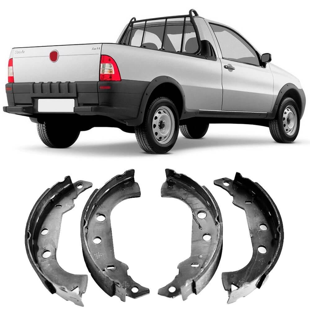Detalhes do Sapata Lona Freio Fiat Strada 98 A 2009 Frasle
