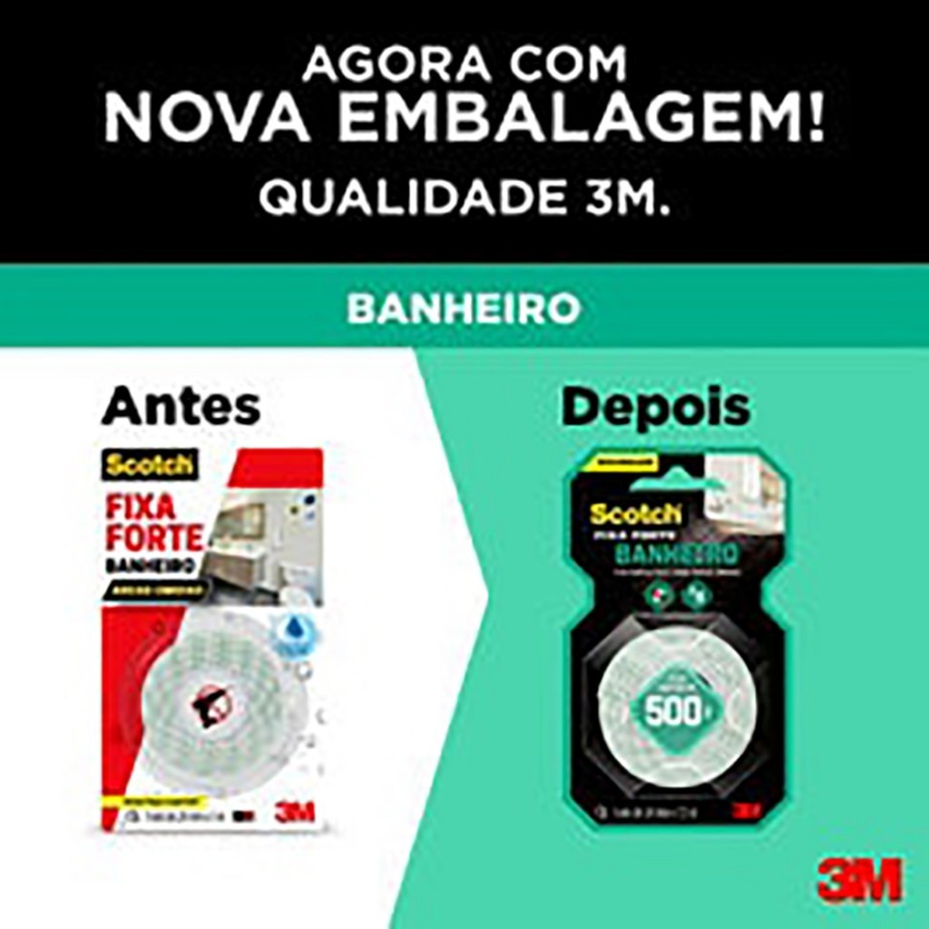 Detalhes do Fita Fixa Forte Banheiro Espuma 24mm 1,5m 3M