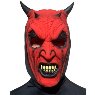 Máscara Diabo Vermelho Halloween Carnaval Fantasia Teatro Festa dos Caretas Dia das Bruxas em Oferta na Shopee