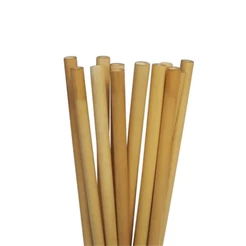 Canudo Ecológico em Bambu - 12 unidades - Rizzo
