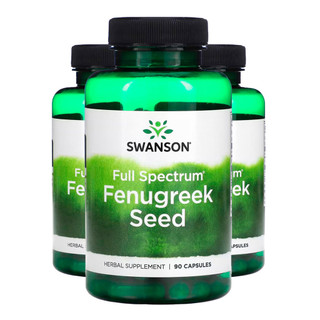 Kit 3x Semente de Feno-Grego 610mg Swanson 90 Caps Importado /Made in Usa em Oferta na Shopee