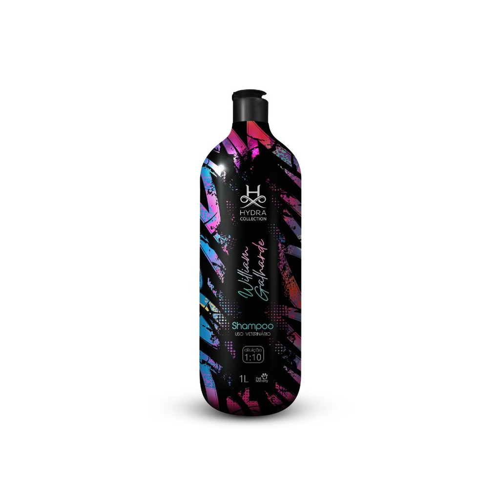 Shampoo Para Cachorro Gato Hydra Collection William Galharde Fragrância Baunilha 1L Diluição 1:10