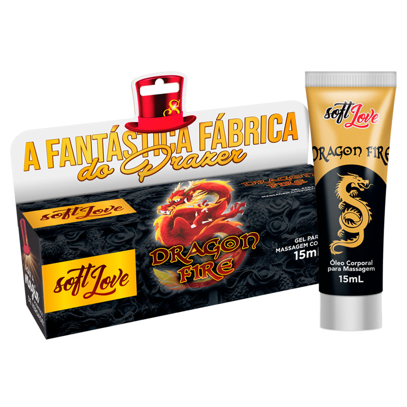 Gel com Efeito de Aquecimento - Soft Love Dragon Fire | 15 ML em Oferta na Shopee