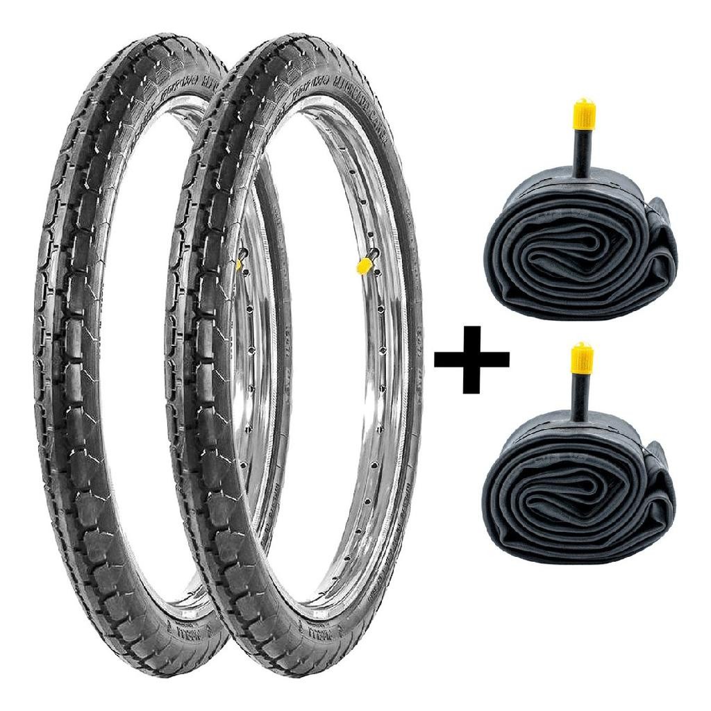 2 Pneus Cargueira Pirelli 20x2x1.3/4 + 2 Câmaras Bico Grosso em Oferta na Shopee