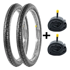 KIT 2 PNEUS PIRELLI 20X2X1.3/4 CARGUEIRA + 2 CÂMARAS BICO GROSSO