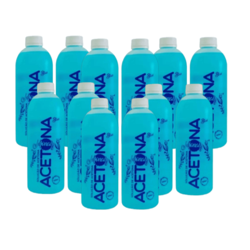 Kit Com 12 Removedores Acetona Monaly - Musa 500ml em Oferta na Shopee