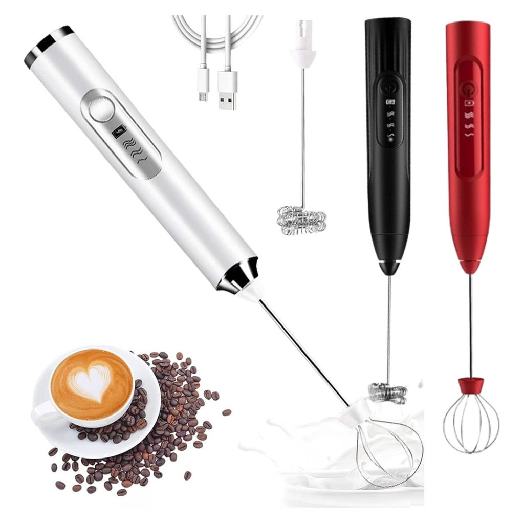 Mini Mixer Elétrico USB 2 em 1 Bebidas Leite Café Clara de Ovo Batedor Misturador Prático