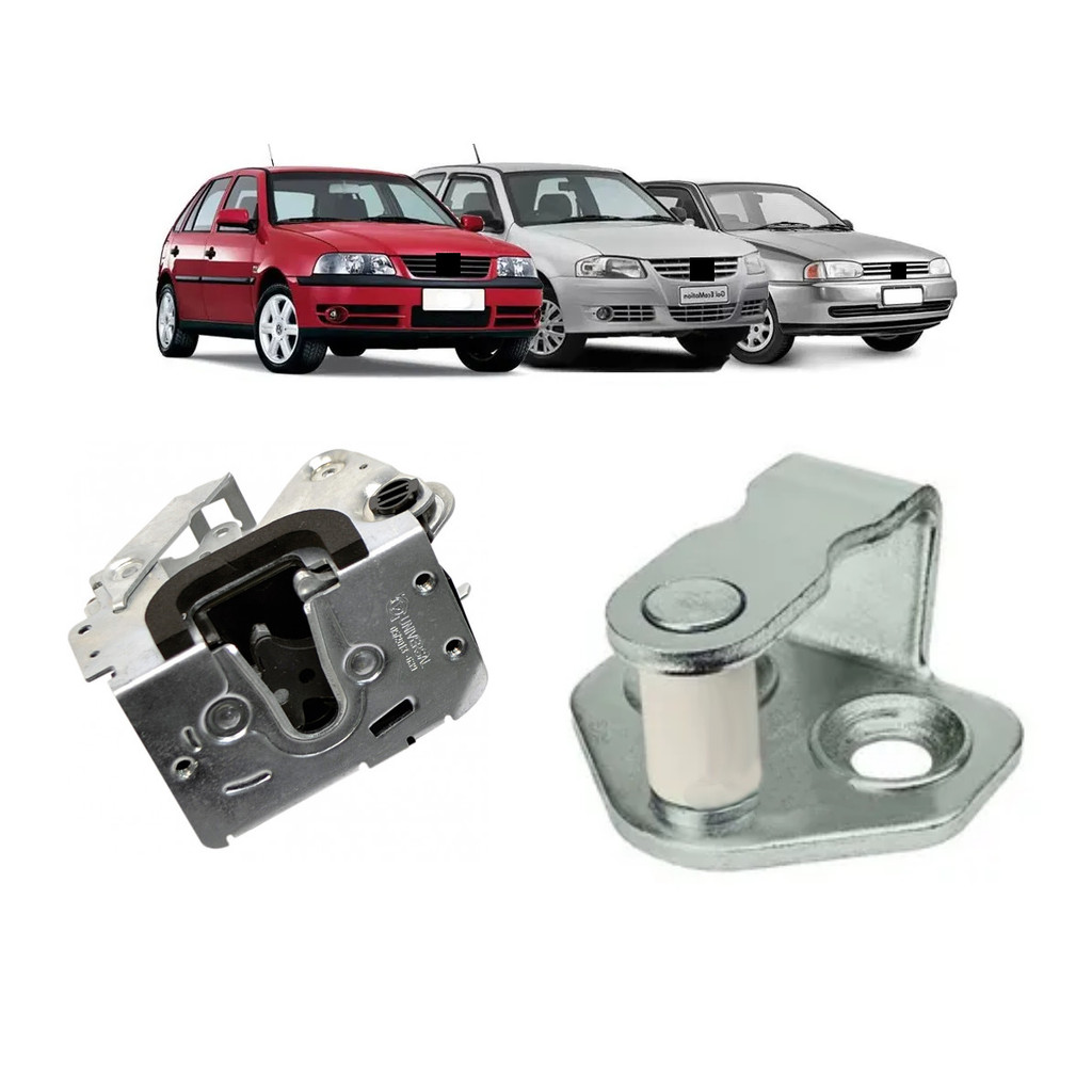 Kit Fechadura Porta Dianteira Gol Parati 4 Portas Saveiro G2 G3 G4 Lado Direito Batente