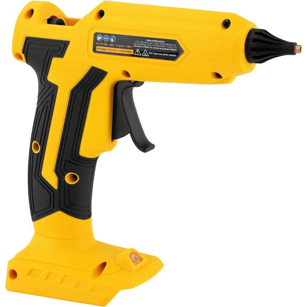 Detalhes do Pistola Cola Quente 18V s/ Bateria Interc. Ipcv1837 Vonder