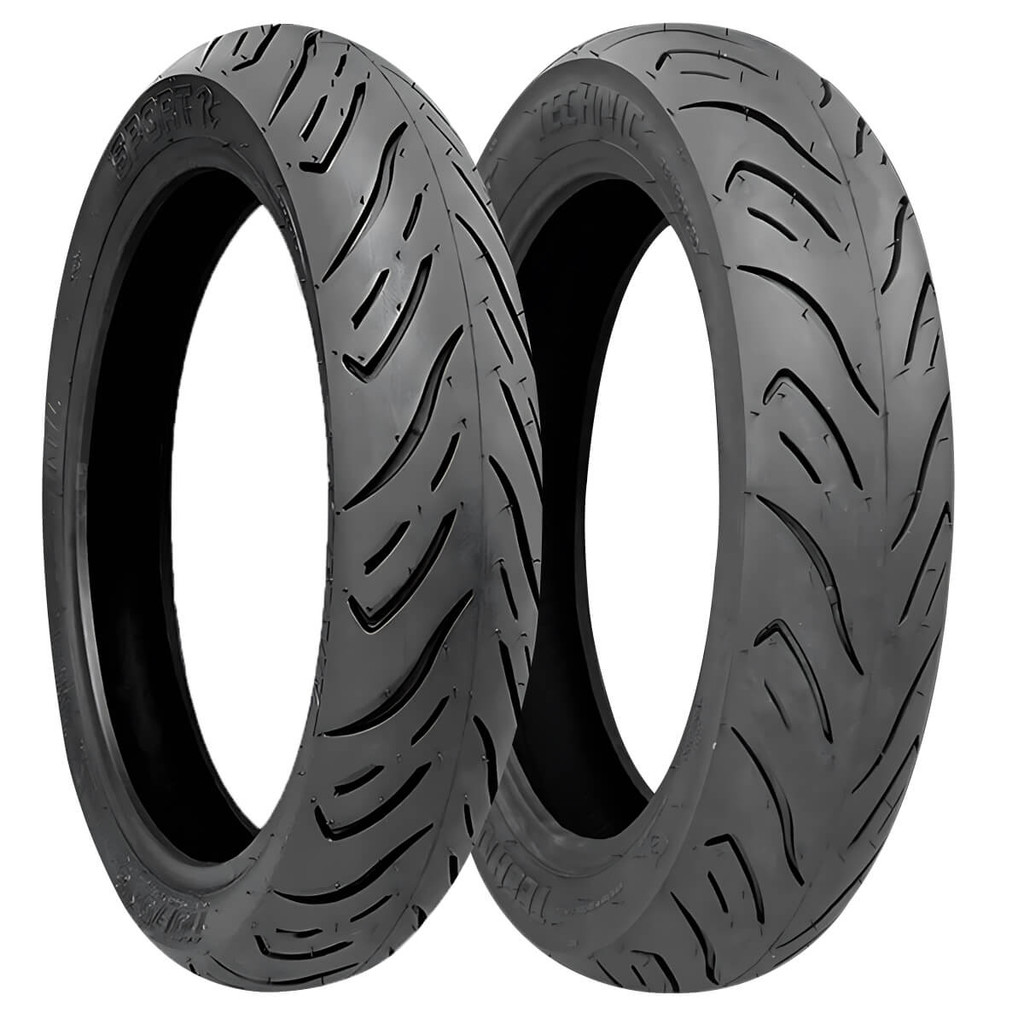 Par Pneu Moto Sh 300/ Citycom 300 110-70-16 + 130-70-16 Sport R Technic