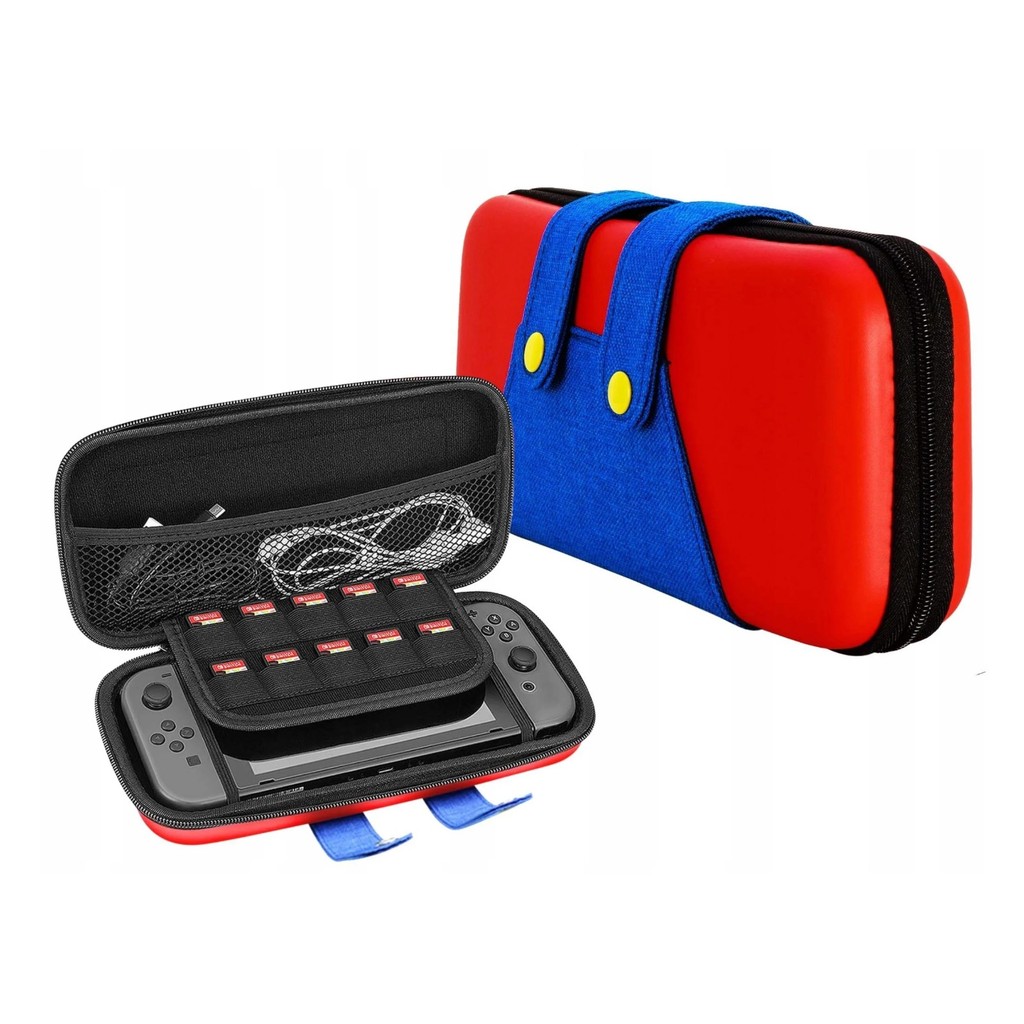 Case Estojo Bolsa Protetora Nintendo Switch Oled e V1 V2 Mario Edition Slot 10 Cards em Oferta na Shopee