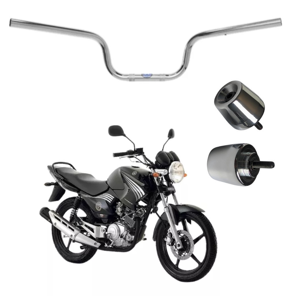 Guidão Ybr 125 2001 ate 2015 Factor Yamaha Com Peso Pcx Pesinho Moto Rosca 1,9mm