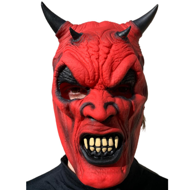 Máscara Diabo Halloween Carnaval Fantasia Dia das Bruxas Zumbi Cosplay Horror Festa dos Caretas