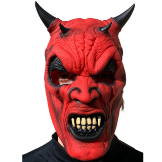 Máscara Diabo Halloween Carnaval Fantasia Dia das Bruxas Zumbi Cosplay Horror Festa dos Caretas