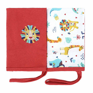 Kit Pano De Boca Baby Joy Com Prendedor Safari - 2 Peças em Oferta na Shopee