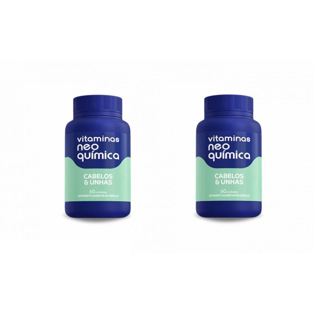 Kit 2x Vitamina Cabelos E Unhas 60 Unidades - Neo Química em Oferta na Shopee