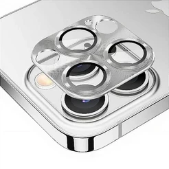 Protetor de lente de câmera de alumínio para iPhone 13 - Prata - Gshield