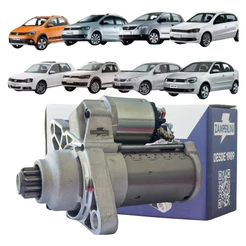 Motor de Partida Arranque VW Gol G5 G6 Fox CrossFox Polo Voyage SpaceFox 1.0 1.6 12V 11D Novo
