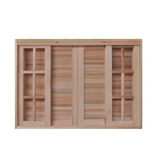 Janela de Madeira Veneziana 160x100cm 6 Folhas Rodam em Oferta na Shopee