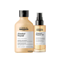 Kit Absolut Repair - Shampoo 300ml + Oil Reparador 90ml - Lóreal