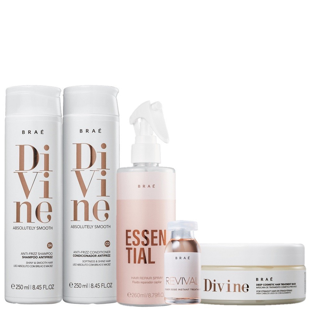 Kit Brae Divine Essential Instant Repair (5 Produtos) em Oferta na Shopee