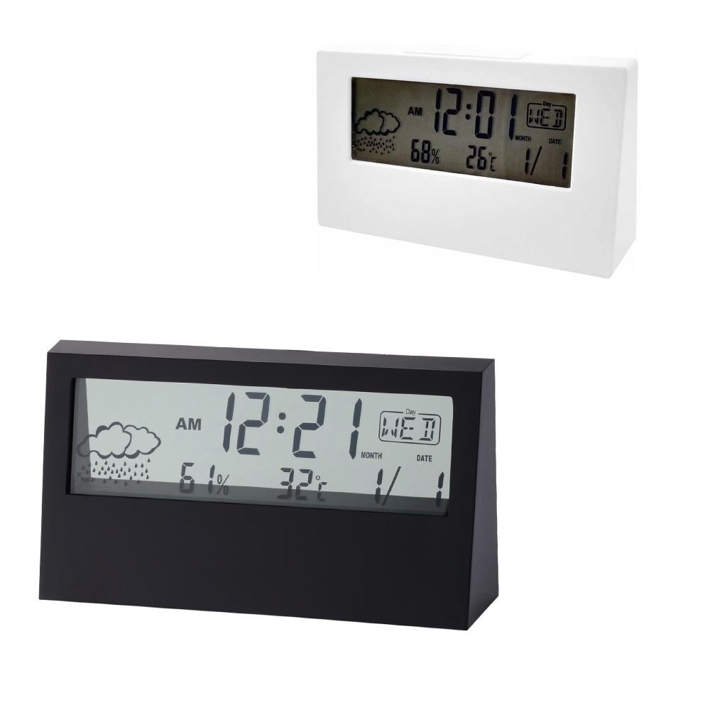RELÓGIO DIGITAL ESTAÇÃO METEOROLÓGICA LED ILUMINADO, TEMPERATURA E UMIDADE, COM FUNÇÃO DESPERTADOR