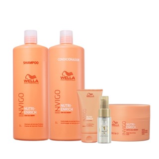 Kit Wella Professionals Invigo Nutri-Enrich Tratamento Light (5 produtos) em Oferta na Shopee