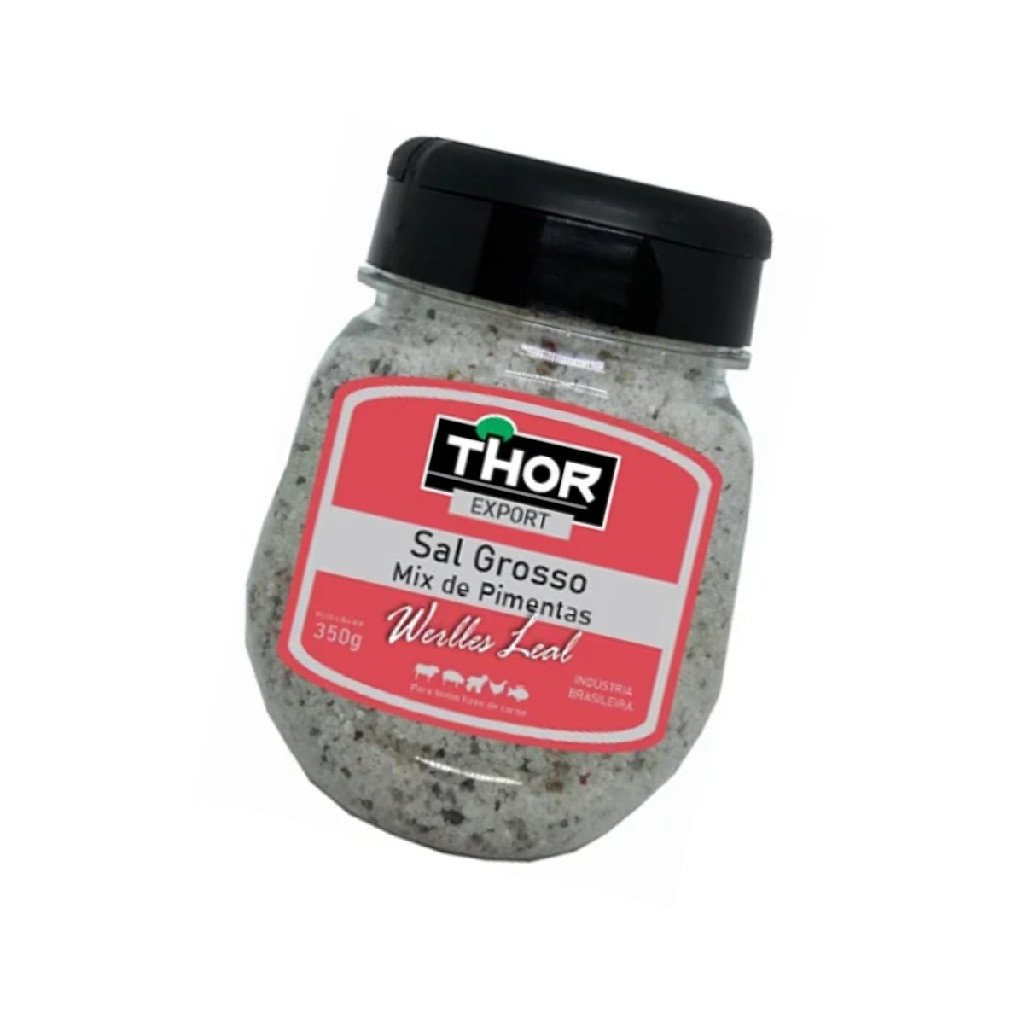 Sal Grosso Mix de Pimentas Para Churrasco 350g - Thor - Food & Beverages
