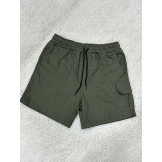 Bermuda short masculina jogger sarja cargo com bolso basico verao