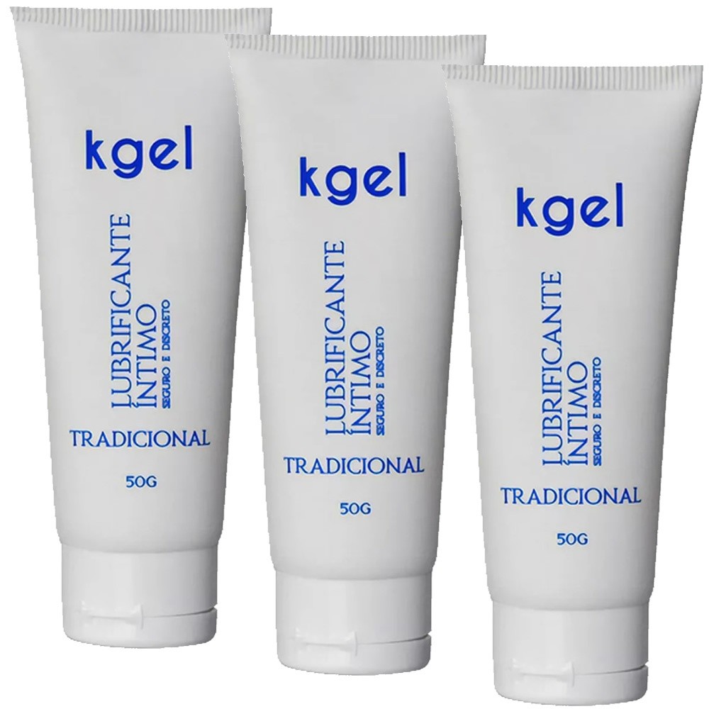 3 Lubrificantes Íntimo Kgel Gel a base de Água Solúvel 50g em Oferta na Shopee