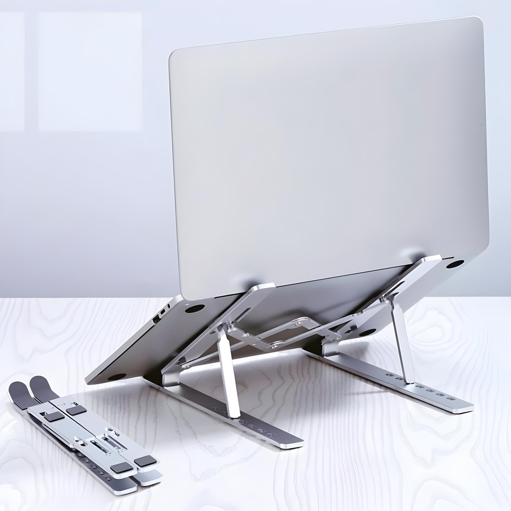 Suporte Para Notebook E Tablet Dobrável Em Alumínio Hrebos HS-014