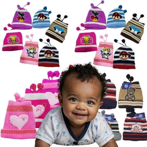 Touca Gorro Bebês 0 a 2 Anos Confortável Nenen Recem Nascido Menino Menina Criança Pequena