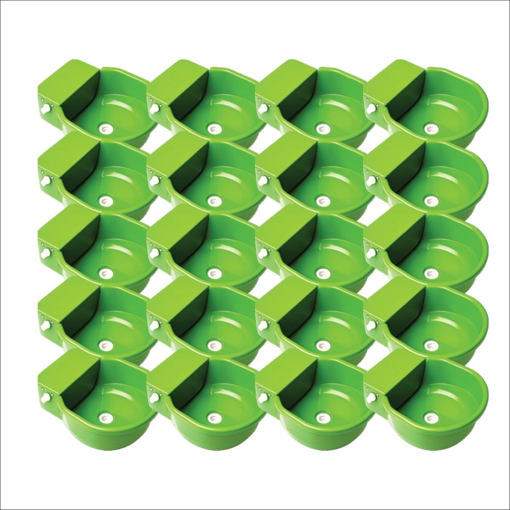 Bebedouro Cocho Pet Com Bóia Verde 7 Litros - 20 unidades