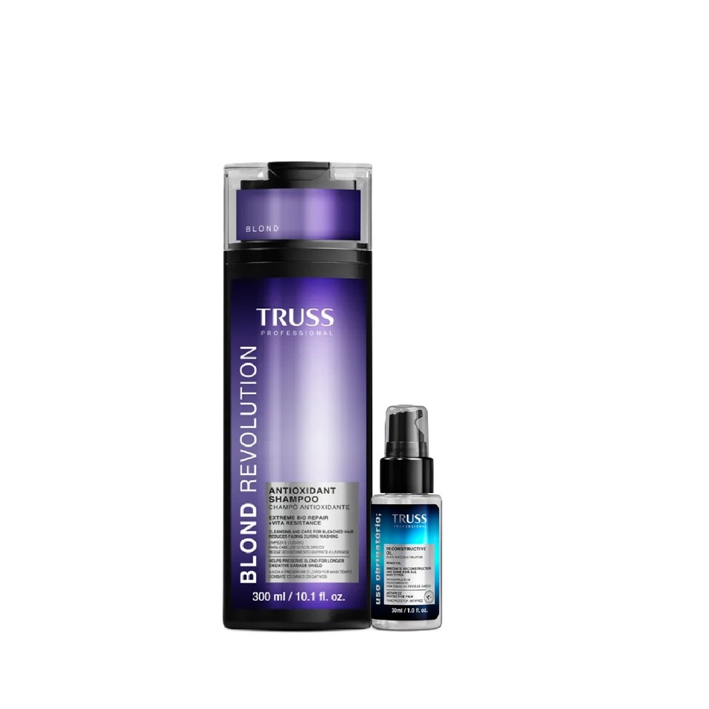 Kit Truss Blond Revolution - Shampoo 300ml + Uso Obrigatório Óleo 30ml
