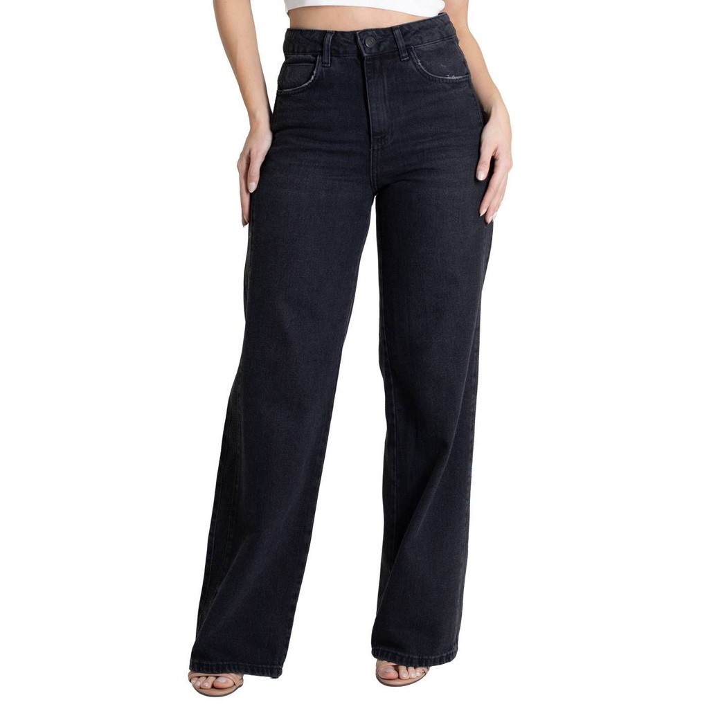 Calça Jeans Sawary Wide Leg - 279911 em Oferta na Shopee