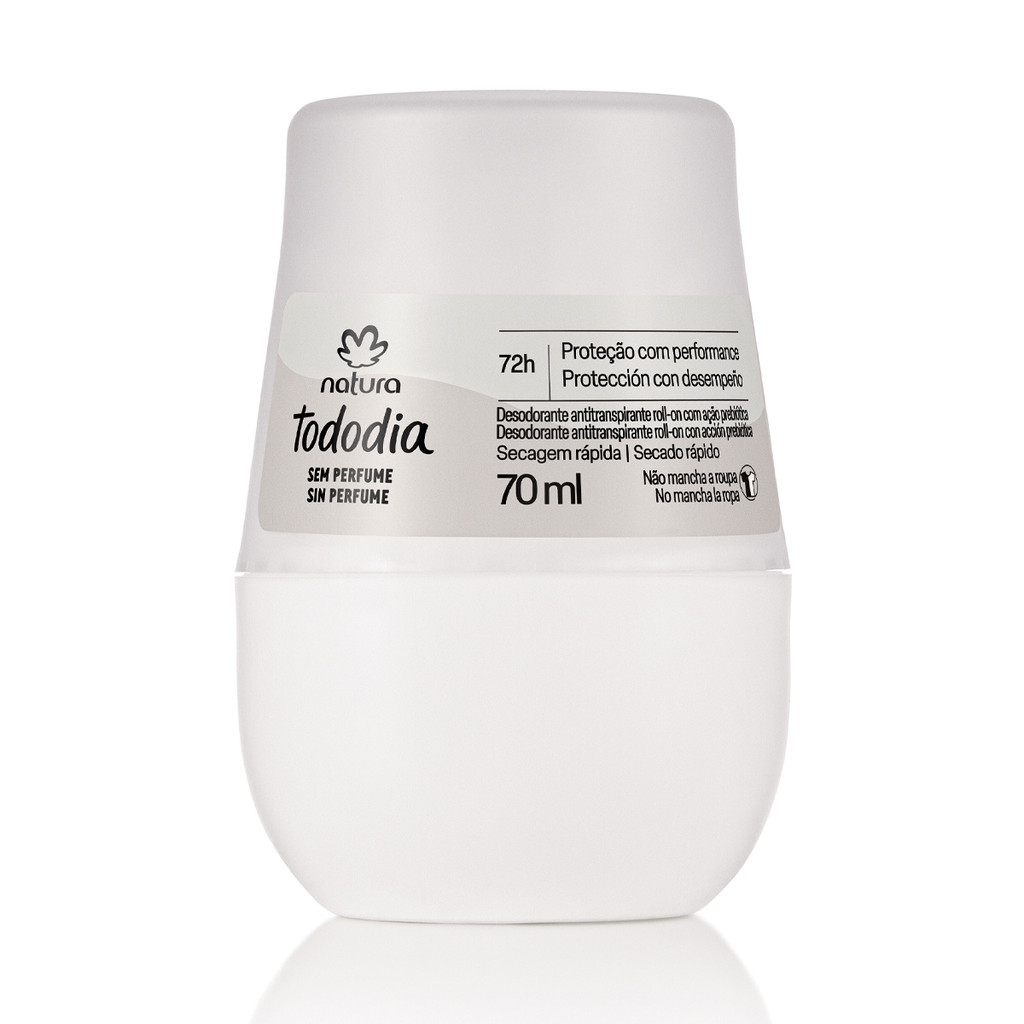 Desodorante Antitranspirante Roll On Sem Perfume Tododia Natura - 70 ml