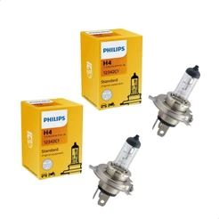 Par Lâmpada Philips Standard H4 Halógena 12V Amarela 12342C1