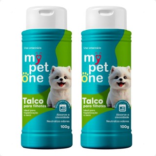 Kit 2 Talco Higiênico Perfumado Para Cães Filhotes Mypetone - 100g em Oferta na Shopee