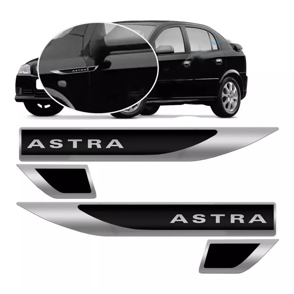 Par De Aplique Lateral Adesivo Resinado Astra