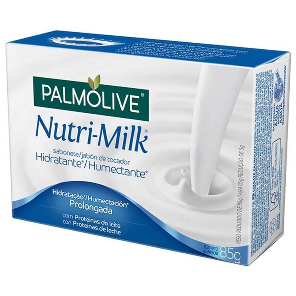 Kit Sabão Barra Palmolive Nutri milk Com 4 Unidades 85g - Beauty