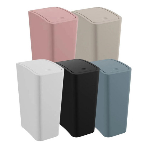 Lixeira Cesto De Lixo Tampa Basculante 8 Litros Banheiro Cozinha Escritório - Astra Original em Oferta na Shopee