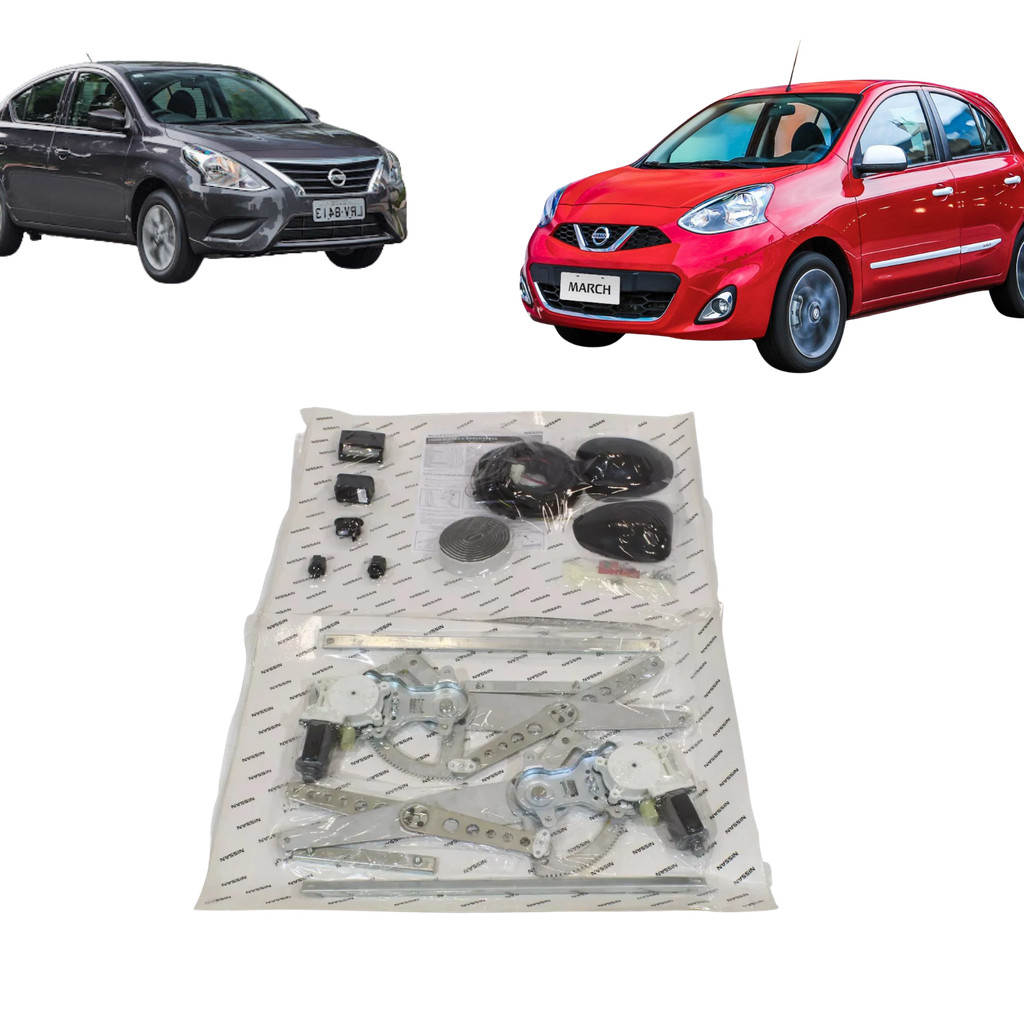 Kit Vidro Elétrico Dianteiro Nissan March Versa