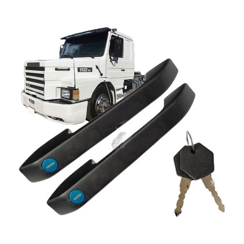 Par de Maçaneta Externa Porta Scania 112 113 142 143 Ap 81