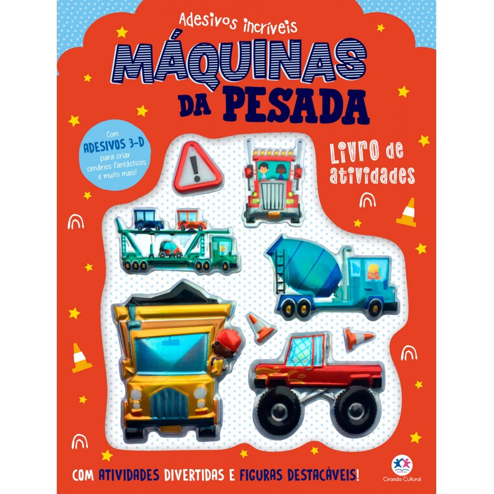 Livro Adesivos Máquinas da Pesada